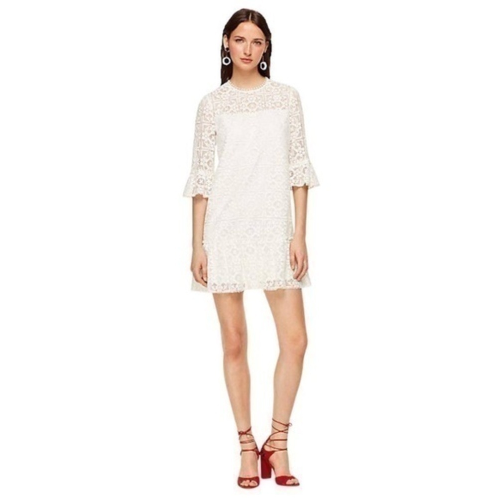 Kate Spade | Lace Flounce Shift Dress.